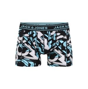 JACK & JONES Boxerky  černá / bílá / světlemodrá