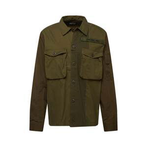 DIESEL Košile 'S-ADAIR'  zelená / khaki / olivová