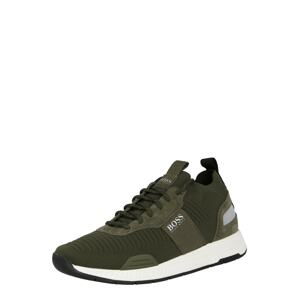 BOSS Tenisky 'Titanium'  khaki / bílá / šedá