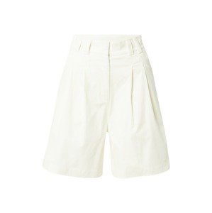 NU-IN Kalhoty se sklady v pase 'Front Pleat'  bílá