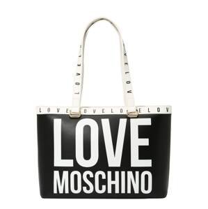 Love Moschino Nákupní taška  černá / bílá