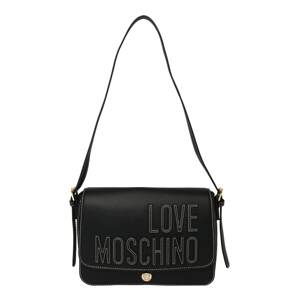 Love Moschino Taška přes rameno  černá / bílá