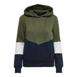 ONLY Mikina 'ONLPEAR LS BLOCKING HOOD SWT'  zelená