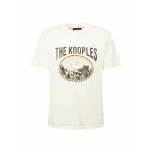 The Kooples Tričko  bílá / žlutá / oranžová / antracitová