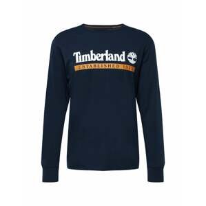 TIMBERLAND Tričko  noční modrá / bílá / jasně oranžová