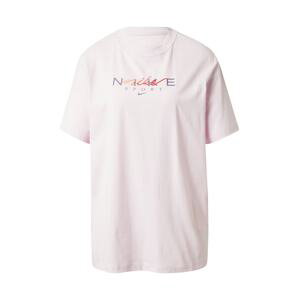Nike Sportswear Tričko  pastelově růžová / tmavě fialová / červená
