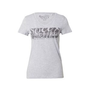 Soccx T-Shirt  šedá / černá