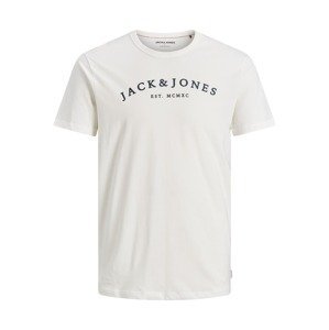 JACK & JONES Tričko  bílá / černá