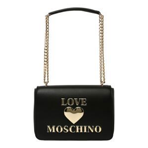 Love Moschino Taška přes rameno  černá / zlatá