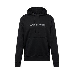 Calvin Klein Performance Sportovní mikina  černá / bílá