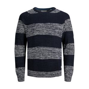 JACK & JONES Svetr  bílá / modrá