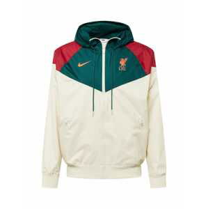 NIKE Sportjacke 'Liverpool FC'  smaragdová / tmavě červená / béžová