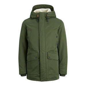 JACK & JONES Zimní parka 'Cliford'  tmavě zelená