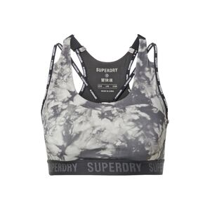 Superdry Sportovní podprsenka  šedá / světle šedá