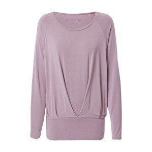 CURARE Yogawear Funkční tričko  pastelová fialová / červenofialová