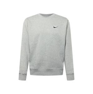 Nike Sportswear Mikina  šedá / černá / bílá