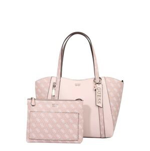 GUESS Nákupní taška 'NAYA'  růžová / bílá