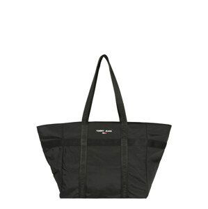 Tommy Jeans Nákupní taška  černá / bílá / červená / námořnická modř