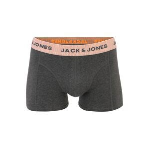 JACK & JONES Boxerky 'TIMO'  oranžová / tmavě šedá