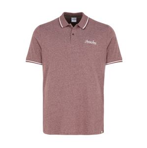 Jack & Jones Plus Tričko 'TONS'  bobule / bílá