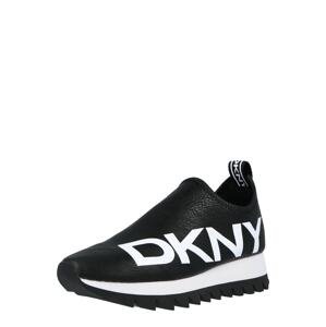 DKNY Slip on boty 'AZER'  černá / bílá