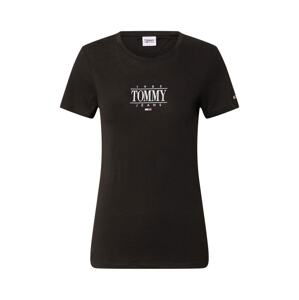 Tommy Jeans Tričko  černá / bílá / červená