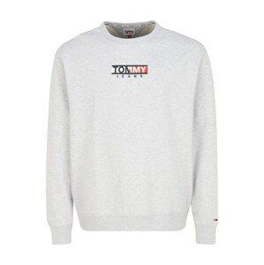 Tommy Jeans Plus Mikina  světle šedá / šedý melír