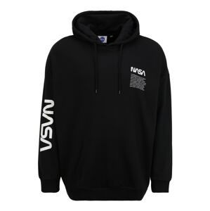 Only & Sons Big & Tall Sweatshirt 'NASA'  černá / bílá