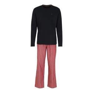 Tommy Hilfiger Underwear Pyžamo dlouhé  pastelově červená / bílá / námořnická modř