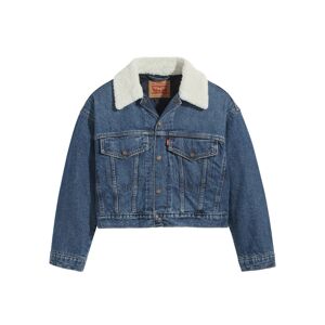 LEVI'S Přechodná bunda 'CROPPED LOOSE SHERPA'  modrá džínovina