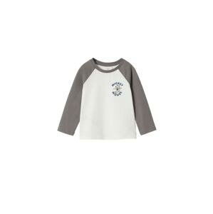 MANGO KIDS Shirt  offwhite / šedá