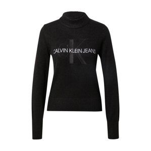 Calvin Klein Jeans Svetr  černá / bílá