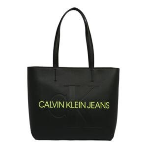 Calvin Klein Jeans Nákupní taška  černá / kiwi