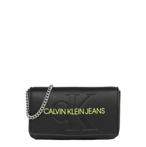 Calvin Klein Jeans Taška přes rameno  černá / kiwi