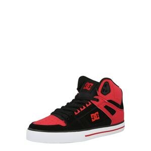 DC Shoes Kotníkové tenisky  červená / černá