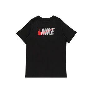 NIKE Funkční tričko  černá / oranžově červená / bílá