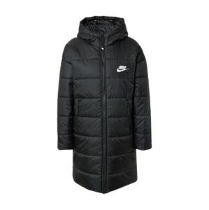 Nike Sportswear Zimní kabát  černá / bílá