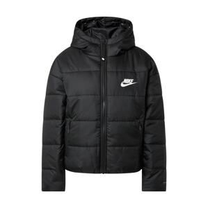 Nike Sportswear Přechodná bunda 'W NSW TF RPL CLASSIC HD JKT'  bílá / černá