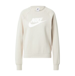 Nike Sportswear Mikina 'ESSNTL'  cappuccino / bílá