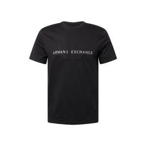 ARMANI EXCHANGE Tričko  bílá / černá