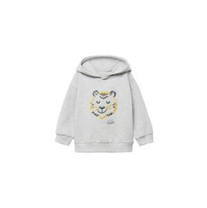 MANGO KIDS Sweatshirt 'BENJI'  šedá / žlutá / námořnická modř / tmavě šedá