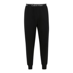 Calvin Klein Pyžamové kalhoty  černá / bílá