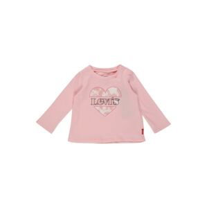 LEVI'S Tričko  korálová / pink / růžová / černá / bílá