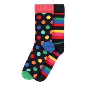 Happy Socks Ponožky  královská modrá / žlutá / zelená / pink / černá