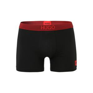 HUGO Boxerky 'BRIEF RECOVER'  černá / ohnivá červená