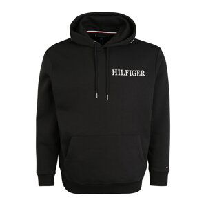 Tommy Hilfiger Big & Tall Mikina  černá / bílá