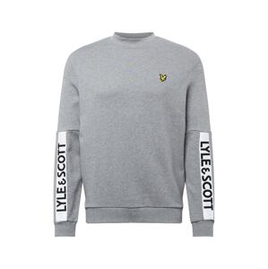 Lyle & Scott Mikina  šedá / bílá / černá / zlatě žlutá