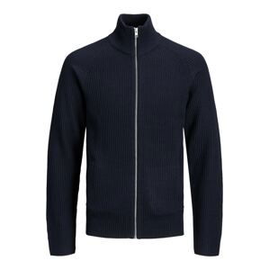 JACK & JONES Kardigan 'JJPANNEL'  zelená / černá