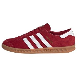 ADIDAS ORIGINALS Tenisky 'Hamburg'  bílá / zlatá / tmavě červená