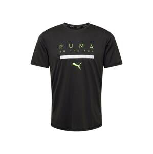 PUMA Funkční tričko  limetková / černá / bílá